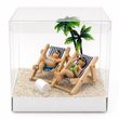 Geldgeschenk Verpackung Urlaub – Geschenkbox mit detailreicher Strandszene 4