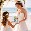 Geldgeschenk Verpackung Strandhochzeit Box Hochzeit - handgefertigt von ZaubeDeko 2
