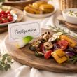Deko Porree Lauch Tischdeko Party Ostern Sommer Grillen Vegan Geburtstag Buffet 4