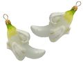 2x Bananen Glas Christbaumschmuck Deko Adventskranz Baumschmuck Tischdeko 1