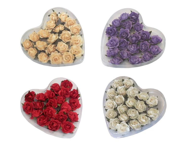 Rosen Streudeko Basteln Tischdeko Hochzeit Gastgeschenke 