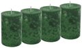4 Stumpenkerzen Kerzen Dunkelgrün Grün Adventskranz Weihnachten Tischdeko Deko  1
