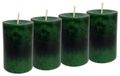 4 Stumpenkerzen Kerzen Dunkelgrün Grün Adventskranz Weihnachten Tischdeko Deko  1