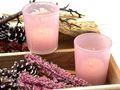 Teelichthalter Teelichtgläser Windlicht Kerzenhalter Rosa Tischdeko Kommunion Taufe Konfirmation Deko 5