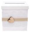 Handgertige Kartenbox - Briefbox mit Spitze für Hochzeit, Geburtstag, Kommunion & Konfirmation 3