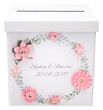 Personalisierte Briefbox Blätterkranz – Kartenbox & Geschenkbox mit Blüten – Hochzeit, Taufe & Feier 3