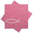 Servietten Fisch Pink Tischdeko Kommunion Konfirmation Taufe 20 Stück 1