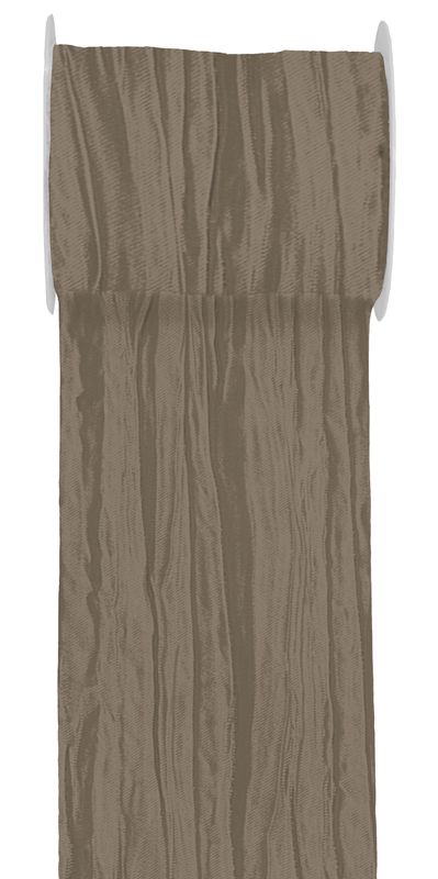 15m Fripe Taft 100mm Tischläufer Creme Grau Taupe Beige Tischdeko Hochzeit Kommunion Konfirmation
