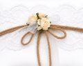 Ringkissen Creme Spitze Rosen Hochzeit Traukissen Ringe Braut Accessoires - handgefertigt von ZauberDeko 4