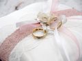 Ringkissen Hochzeit Vintage Weiß – Ringkissen mit Spitze Rosen Satin Boho Hochzeitsdeko Strandhochzeit 6