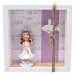 Geschenkverpackung Kommunion Mädchen Lila Mauve Rosa Liebe Glaube Hoffnung Geldgeschenk 1