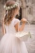 Blumenkörbchen in Weiß, Streukörbchen Hochzeit Blumenkinder, Hochzeitsaccessoire 2