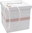 Briefbox Tischdeko Vintage Hochzeit Rosa Weiß Spitze Geldgeschenke MARINA Kartenbox  1