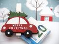 Geldgeschenk Verpackung Weihnachten Auto XMAS Natur Geschenk Gutschein 6