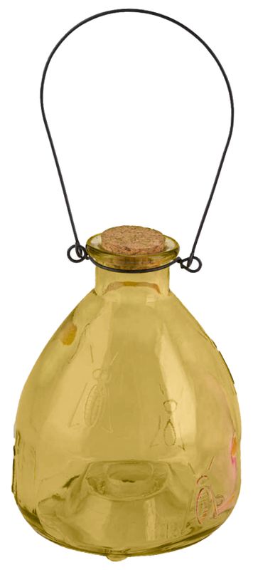 Glas Wespenfalle Insektenfalle Terrasse Gelb