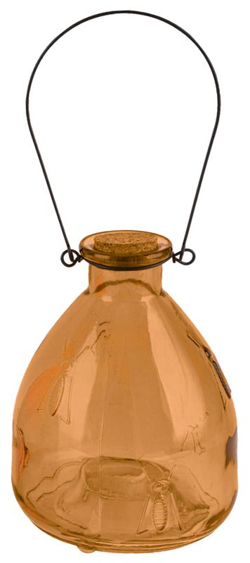 Glas Wespenfalle Insektenfalle Terrasse Orange