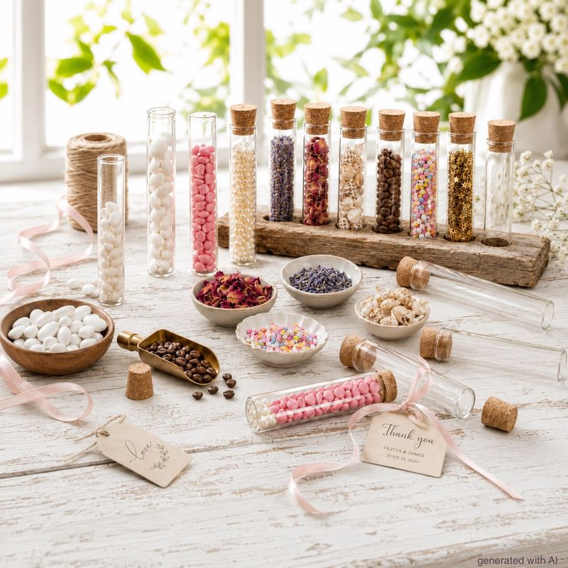 10 Glasröhrchen 10cm mit Korken Reagenzglas Gastgeschenk Hochzeit Taufe Kommunion Konfirmation Glas