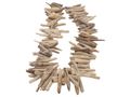 Windspiel Girlande Wandschmuck Treibholz Holz Garten Bad Tischdeko Deko Maritim 6