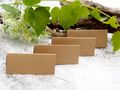 Rustikale Tischkarten  - Namenskarten - Platzkarten aus Kraftpapier  3