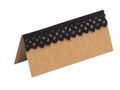 10 Namenskarten Trauer Tischkarten Spitze Schwarz Vintage Platzkarten Hochzeit Deko 1