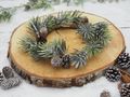 Türkranz Kranz Grün Advent Weihnachten Deko Tischdeko Zapfen Ø 20cm 5