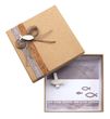 Geschenkidee zur Kommunion oder Konfirmation in schlichtem Taupe in Kombination mit modernem Kraftkarton 1