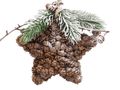 Anhänger Weihnachten Stern Zapfen Christbaumschmuck Weihnachtsdeko Natur  1