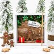 Geldgeschenk Verpackung Weihnachten, kreative Geschenkbox mit Lebkuchenmann 3