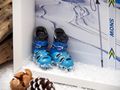 Geschenkverpackung für einen Skiurlaub im Schnee Weihnachten Geburtstag Freund Urlaub Skilift Skihütte 4