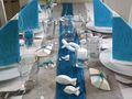 Tischdeko Kommunion Konfirmation Petrol Blau Grau Weiß Fisch SET 20 Personen ISAAK 6