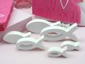 Fisch Tischdeko Kommunion Konfirmation Pink Rosa Weiß Fisch Deko SET 20 Personen 2