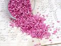 500g Streudeko Granulat Steine Rosa Pink Tischdeko Kommunion Konfirmation Taufe Hochzeit 3