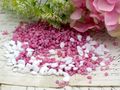 1kg Streudeko Granulat Steine MIX Rosa Pink und Weiß Tischdeko Kommunion Konfirmation Taufe 2