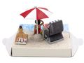 Geldgeschenk Verpackung Geldverpackung Nordsee Ostsee Sonnenschirm Strandkorb Urlaub Reise  3