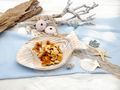 Maritime Dekoration Fisch Weiß Holz Schale kleinen Tablett Garten Terrasse  2