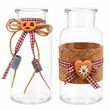 Vasen Oktoberfest Bayrisch Bordeaux Rot Geburtstag Hochzeit Tischdeko Deko Party 2 Stück 1