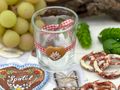 Teelicht aus Glas Windlicht Oktoberfest Bayrisch Rot Tischdeko Deko Party  7