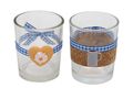 2x Teelichtglas Oktoberfest Bayrisch Blau Tischdeko Deko Party Partydeko 1