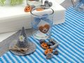 2x Teelichtglas Oktoberfest Bayrisch Blau Tischdeko Deko Party Partydeko 3