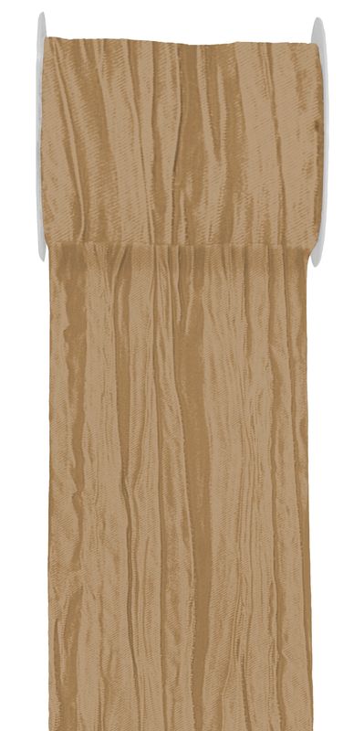 15m Fripe Taft 100mm Tischläufer Gold Braun Orange Tischdeko Festliche Anlässe