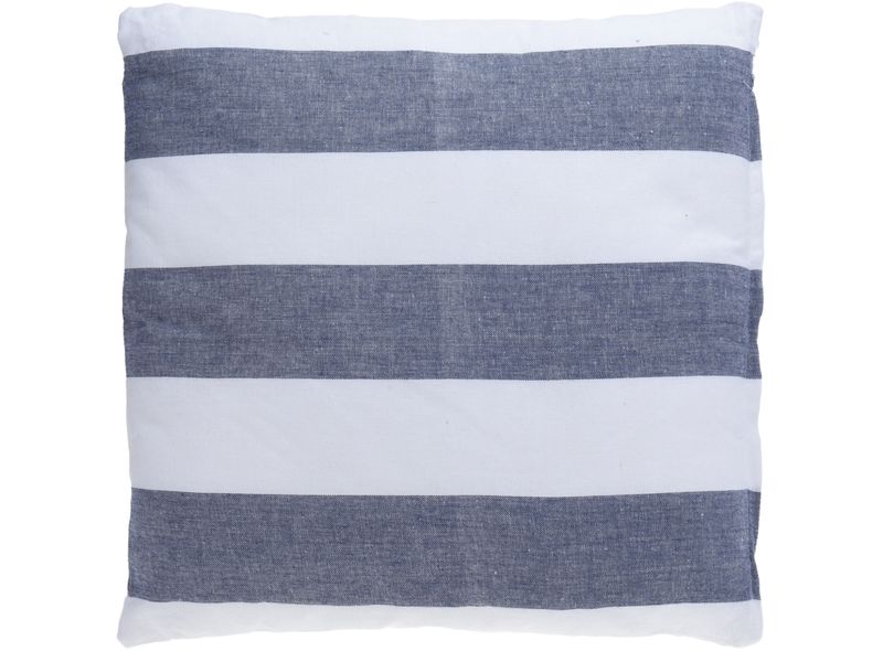 Kissen Dekokissen Streifen Weiß Blau 45x45 Gestreift Zierkissen Sofakissen Couchkissen