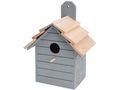 Vogelhaus Holz Grau Deko Garten Terrasse Nistkasten Vogelhäuschen 2