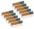 10 Tischkarten Namenskarten Kork Fisch Holz Blau Tischdeko Kommunion Konfirmation 1