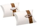 2 Gastgeschenke Schachtel Kork Fisch Holz Creme Basteln Kartonage Tischdeko Kommunion Konfirmation  1