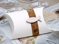 2 Gastgeschenke Schachtel Kork Fisch Holz Creme Basteln Kartonage Tischdeko Kommunion Konfirmation  3