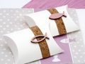 2 Gastgeschenke Schachtel Kork Fisch Holz Rosa Basteln Kartonage Tischdeko Kommunion Konfirmation  4