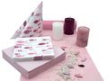 Tischdeko Kommunion Konfirmation Rosa Mauve Beere Fisch Deko SET 20 Personen 1