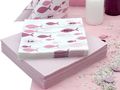 Tischdeko Kommunion Konfirmation Rosa Mauve Beere Fisch Deko SET 20 Personen 2