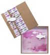 Geldgeschenk Verpackung Mauve Lila Fisch Weiß Kommunion Konfirmation Gutschein Geschenkidee 1