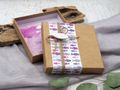Geldgeschenk-Verpackung Natur Kartonage Rosa Pink Lila Kommunion Konfirmation Fische 2